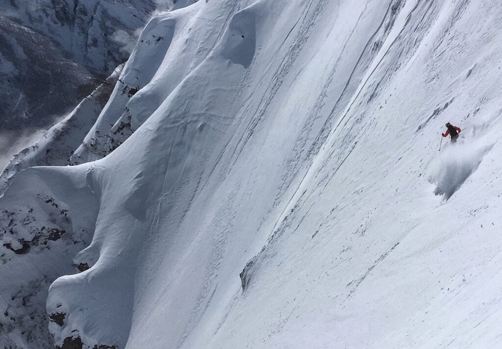 Hakuba skier in Backcountry